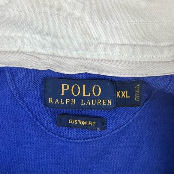 VINTAGE MENS Polo Ralph Lauren Custom Fit '67 Rugby League Tourney Polo XXL - Picture 2 of 6